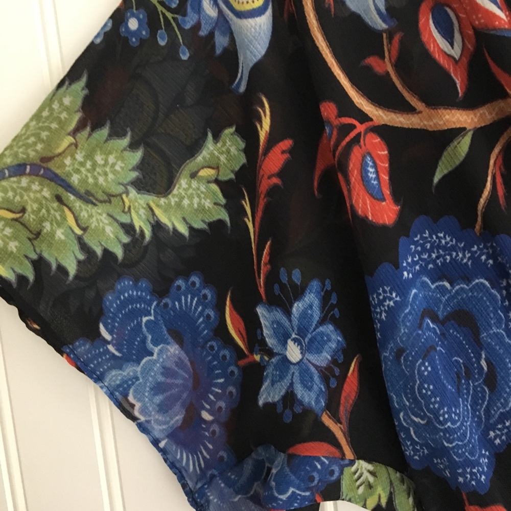 Alice + Olivia black floral print dress SIZE 2 - Picture 5 of 9